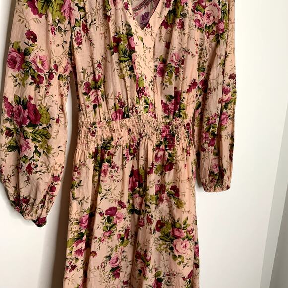 Aratta Silent Journey Softness Antique Rose Maxi Dress Womens Pink Medium - Picture 7 of 16